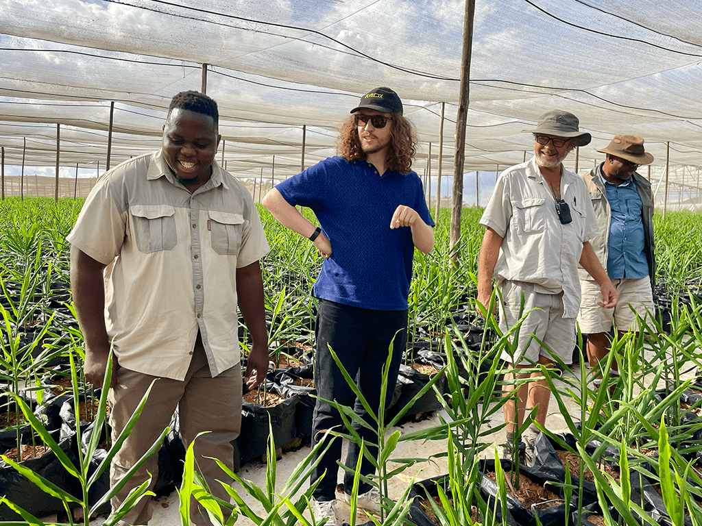 The Smart Soil project team on site at a farm in South Africa