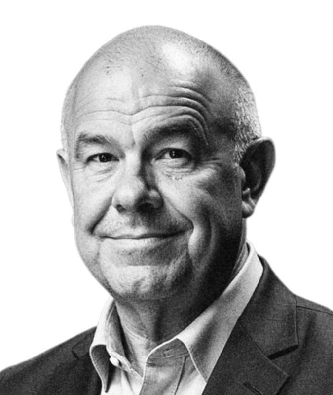Close up portrait of Philp Simpson, Flybox® Non-Executive Chairman